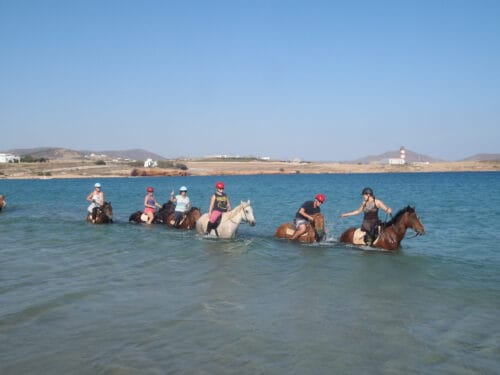 Paardrijden op Paros