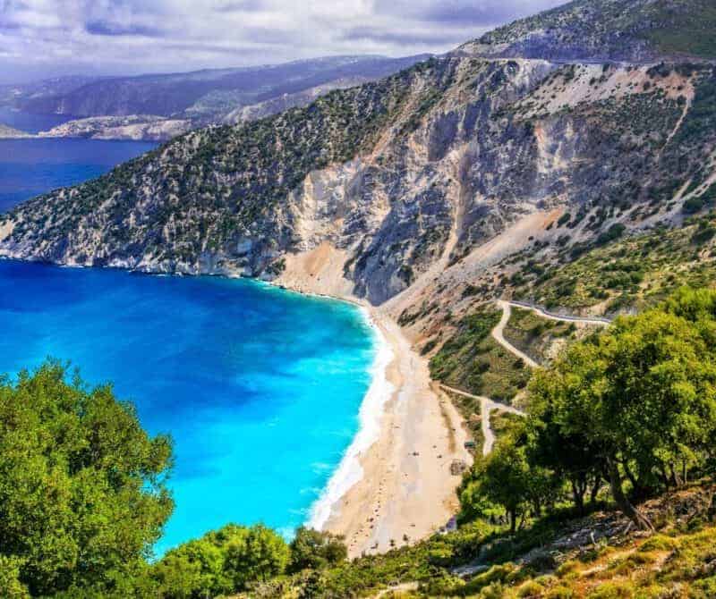 Myrtos Beach Kefalonia Griekenland