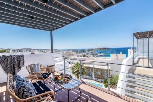 Onar Hotel & Suites Tinos Griekenland uitzicht balkon